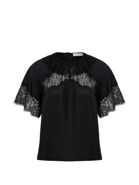 Svilena bluza Ulla Johnson crna