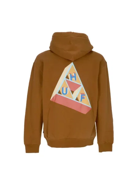 Bluza z kapturem Huf z długim rękawem brązowa