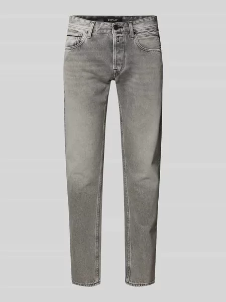 Jeansy o kroju regular fit w 5 kieszeni model Grover' Replay
