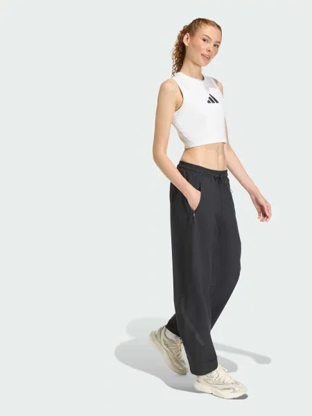 Переработанный топ Adidas белый