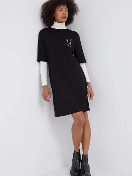 Armani Exchange šaty černé