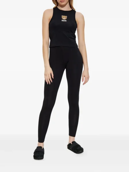Ursuleț de pluș top Moschino din jerseu negru