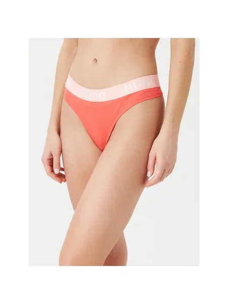 HUGO Стрінги Sporty Logo червоний