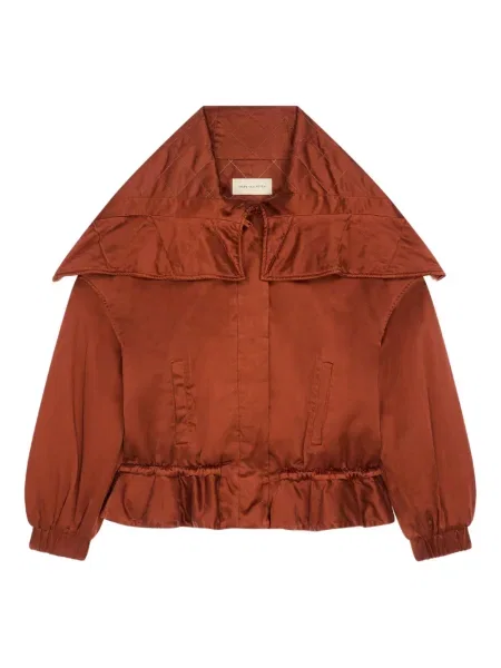 Geacă Dries Van Noten cu volane maro