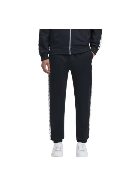 Spodnie dresowe Fred Perry zwężane czarne