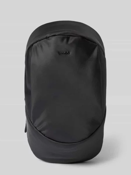 Torba na ramię z aplikacją z metką model AYDEN_NEW_NS' Hugo czarna