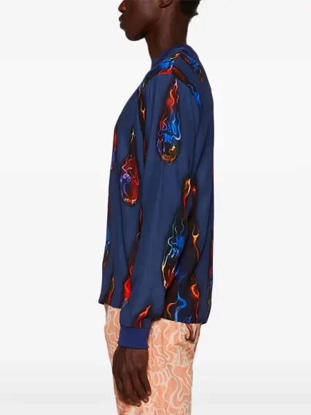 Tricou Casella Meyer cu imagine albastru
