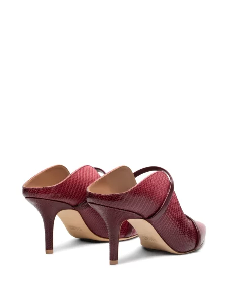 Papuci tip mules Malone Souliers din piele cu gradient roșu