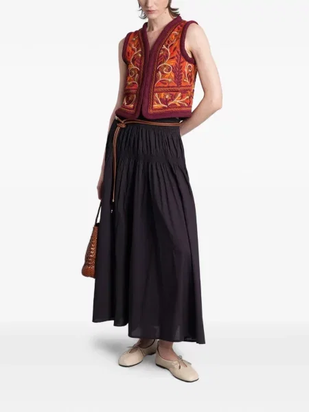 Geacă Antik Batik fără mâneci portocaliu