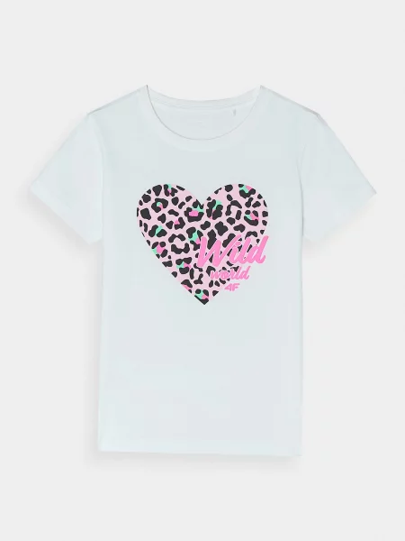 Tricou copii 4f alb
