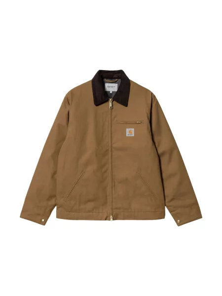 Carhartt WIP kurtka jeansowa Detroit Jacket przejściowa brązowy