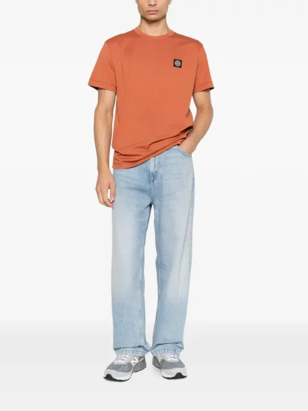 Тениска Stone Island камъни оранжево