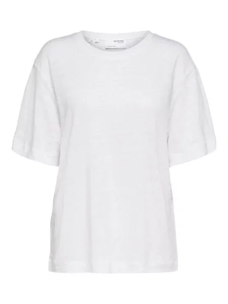 SELECTED FEMME Tricou SLFVilja amestacat alb