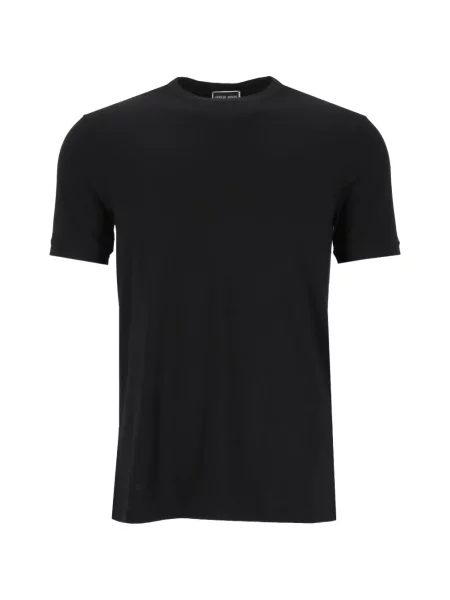 Tricou Giorgio Armani din jerseu negru