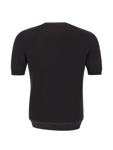 Scurt tricou Gran Sasso cu decolteu rotund negru