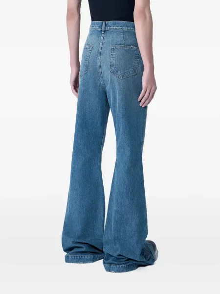 Jeansy dzwony Rick Owens Drkshdw niebieskie