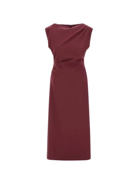 Rochie midi Herno drapată roșu