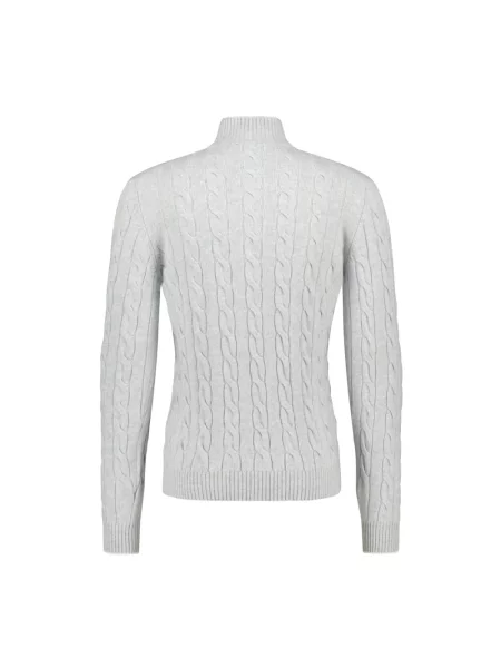 Sweter z golfem Gran Sasso szary