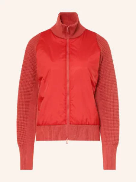 Jeanne Baret Kardigan Vinter Z Mieszanki Materiałów rot