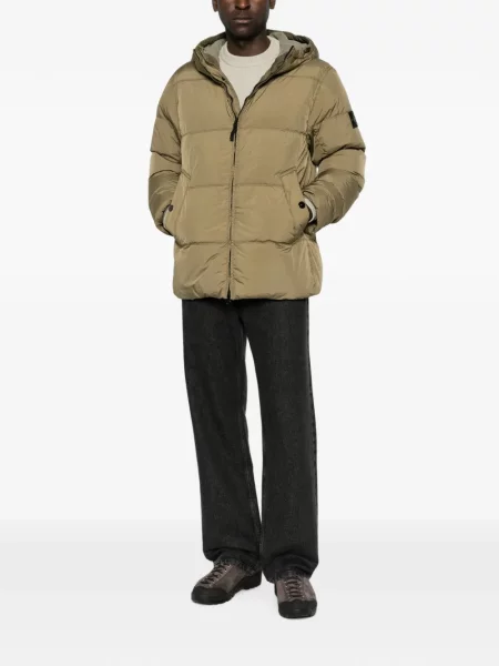 Geacă Stone Island cu strasuri verde