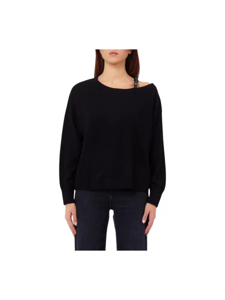 Sweter Liu Jo wełniany czarny
