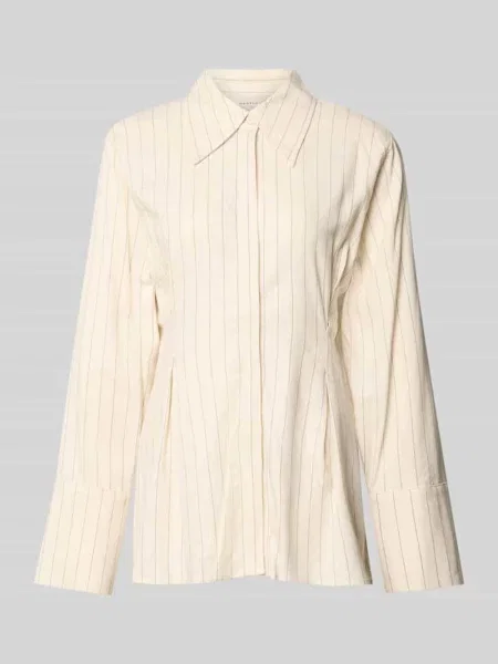 Bluzka koszulowa z mieszanka model Tascha' Gestuz beżowa