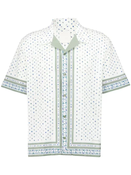Cămașă Givenchy cu model floral cu imagine alb