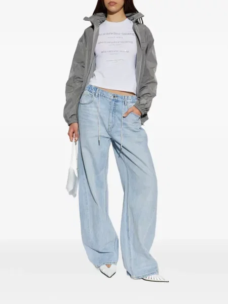 Tricou Alexander Wang cu autograf alb