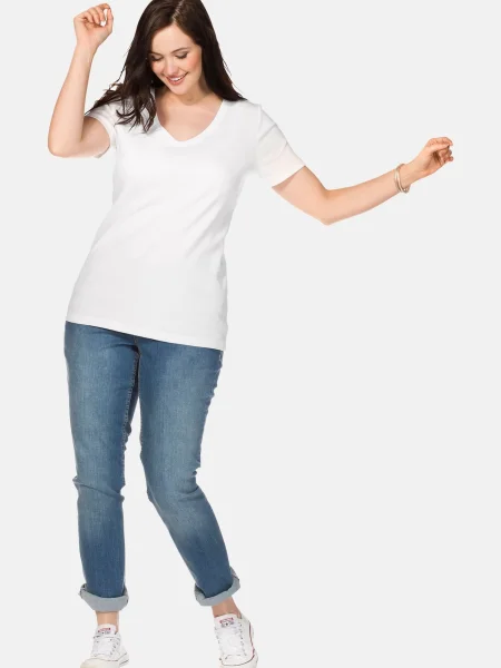 SHEEGO Tricou alb