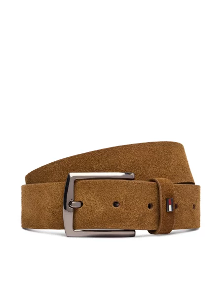 Tommy Hilfiger Колан Denton Suede кафяв