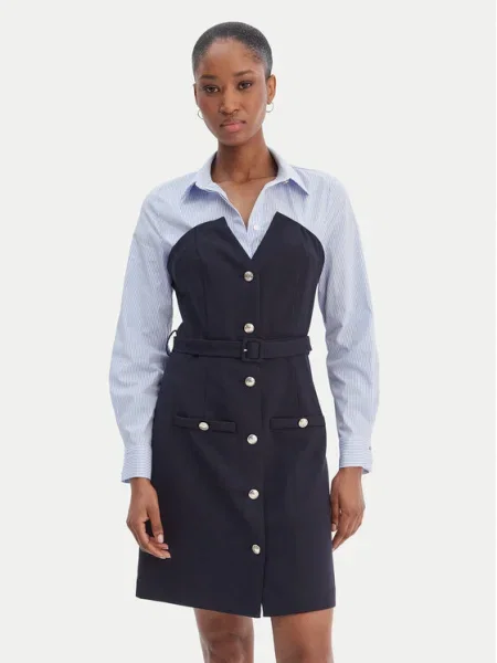 Morgan Rochie tip bluză deschis / închis albastru