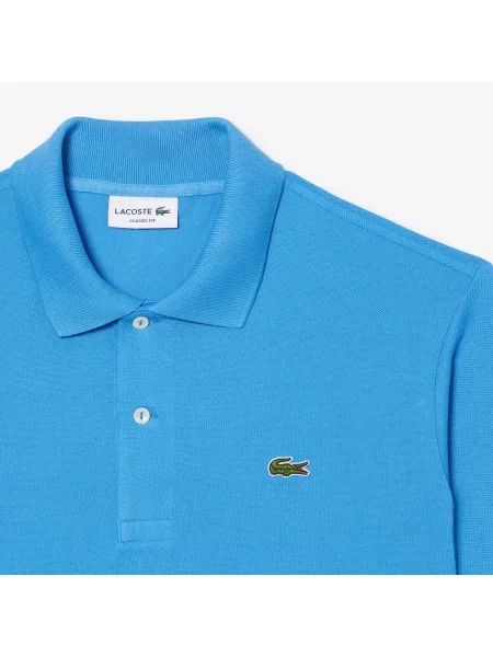 Lacoste Koszulka Polo Oryginał Petit Piqué niebieska