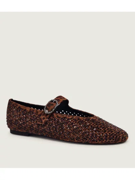 Kurt Geiger Balerina Mayfair Mary Jane | hasított bőr barna
