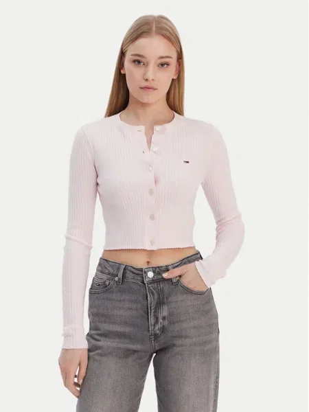 Cardigan Tommy Jeans alb