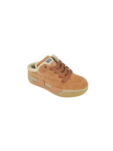Sneakersy Diesel brązowe