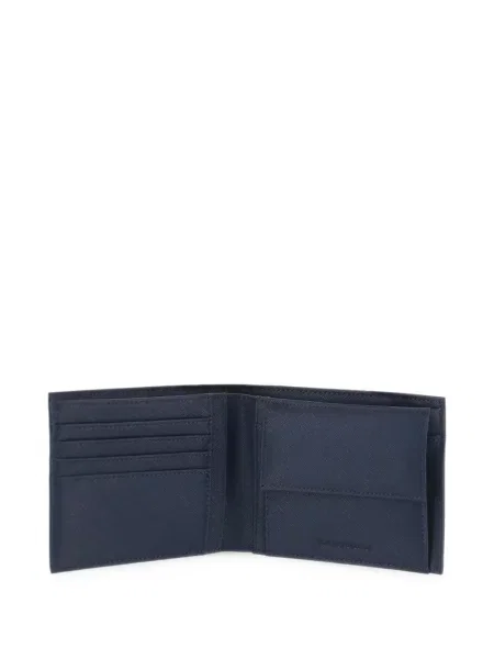 Novčanik Emporio Armani s autogramom plava