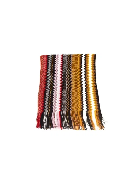 Szal Missoni wełniana w geometryczne wzory