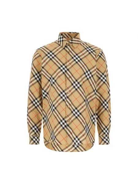 Koszula Burberry w kratę klasyczna beżowa