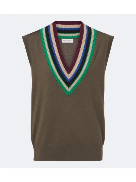 Volneni telovnik Dries Van Noten zelena
