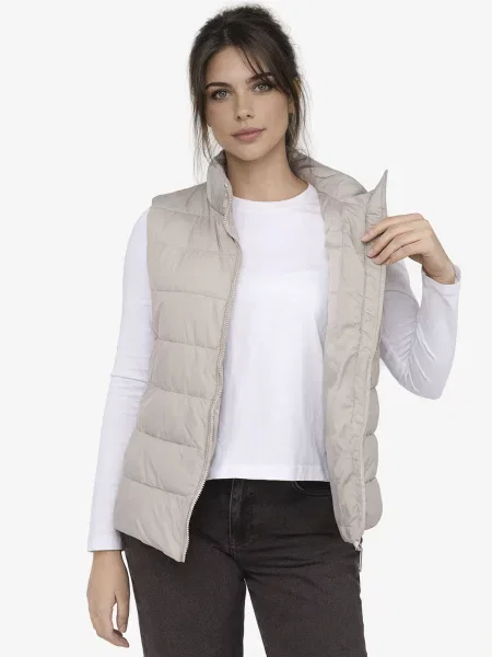 Утеплений жилет YUKI бежевий