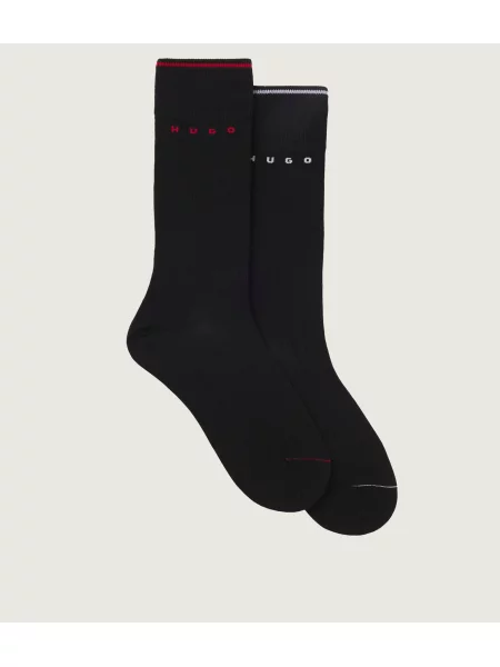 Hugo Bodywear Șosete Rs Retro Rib Md negru