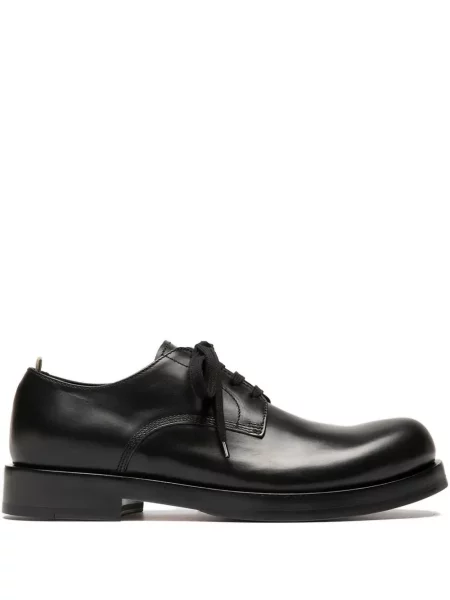 Pantofi Officine Creative cu șireturi din piele negru