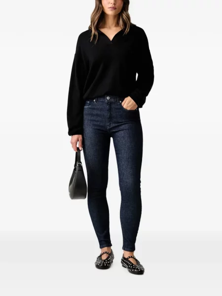 Слаб дънки skinny fit Karl Lagerfeld Jeans с автограф синьо