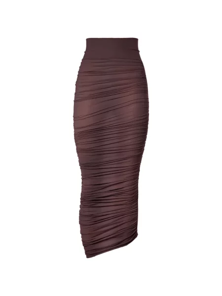 Fustă Wolford drapată maro