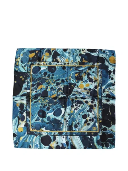 Fular Dolce & Gabbana cu imagine albastru