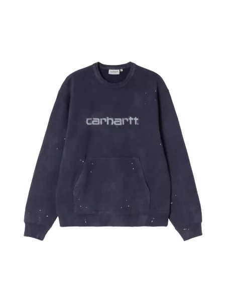 Bluza Carhartt Wip z logo niebieska