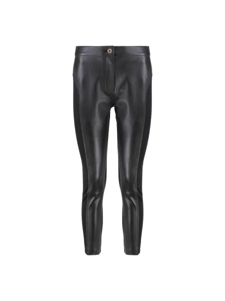 Talia spodnie Pinko z wysoką talią czarne