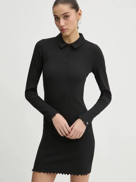Tommy Jeans rochie mini mulată negru