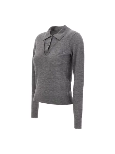 Sweter The Garment wełniany szary
