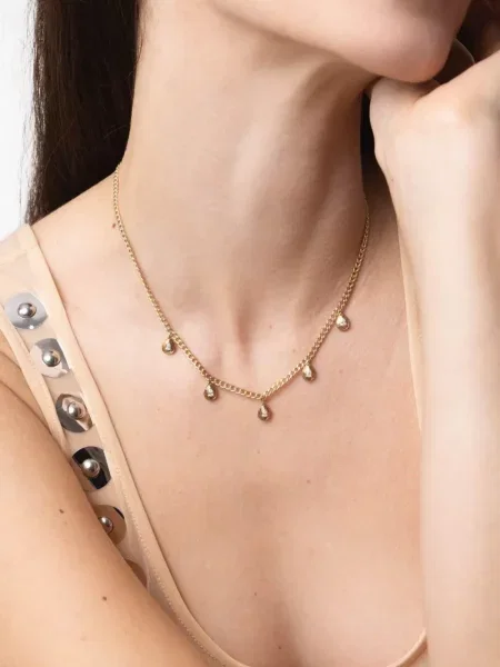 Colier Dana Rebecca Designs galben